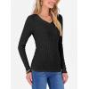 imageANRABESS Womens Long Sleeve Shirts V Neck Ribbed Knit Slim Fit Lightweight Sweater 2025 Fall Dressy Casual Travel Work TopsBlack