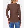 imageANRABESS Womens Long Sleeve Shirts V Neck Ribbed Knit Slim Fit Lightweight Sweater 2025 Fall Dressy Casual Travel Work TopsBrown