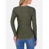 imageANRABESS Womens Long Sleeve Shirts V Neck Ribbed Knit Slim Fit Lightweight Sweater 2025 Fall Dressy Casual Travel Work TopsDeep Green