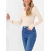 imageANRABESS Womens Long Sleeve Shirts V Neck Ribbed Knit Slim Fit Lightweight Sweater 2025 Fall Dressy Casual Travel Work TopsLight Khaki