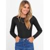 imageANRABESS Womens Long Sleeve Slim Fit Crewneck Lightweight Sweaters 2025 Fall Winter Basic Fitted Rib Knit Pullover TopsBlack