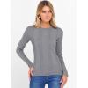 imageANRABESS Womens Long Sleeve Slim Fit Crewneck Lightweight Sweaters 2025 Fall Winter Basic Fitted Rib Knit Pullover TopsDark Gray