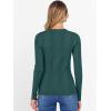 imageANRABESS Womens Long Sleeve Slim Fit Crewneck Lightweight Sweaters 2025 Fall Winter Basic Fitted Rib Knit Pullover TopsDark Green