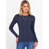 imageANRABESS Womens Long Sleeve Slim Fit Crewneck Lightweight Sweaters 2025 Fall Winter Basic Fitted Rib Knit Pullover TopsNavy Blue