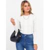 imageANRABESS Womens Long Sleeve Slim Fit Crewneck Lightweight Sweaters 2025 Fall Winter Basic Fitted Rib Knit Pullover TopsWhite