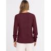 imageANRABESS Womens Long Sleeve V Neck Sweaters 2025 Fall Casual Classic Soft Loose Fit Basic Pullover Jumper TopDark Red