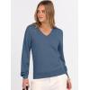 imageANRABESS Womens Long Sleeve V Neck Sweaters 2025 Fall Casual Classic Soft Loose Fit Basic Pullover Jumper TopDeep Blue
