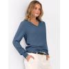 imageANRABESS Womens Long Sleeve V Neck Sweaters 2025 Fall Casual Classic Soft Loose Fit Basic Pullover Jumper TopDeep Blue