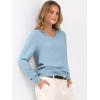 imageANRABESS Womens Long Sleeve V Neck Sweaters 2025 Fall Casual Classic Soft Loose Fit Basic Pullover Jumper TopLight Blue