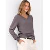 imageANRABESS Womens Long Sleeve V Neck Sweaters 2025 Fall Casual Classic Soft Loose Fit Basic Pullover Jumper TopNutmeg