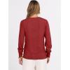 imageANRABESS Womens Long Sleeve V Neck Sweaters 2025 Fall Casual Classic Soft Loose Fit Basic Pullover Jumper TopRed