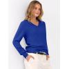 imageANRABESS Womens Long Sleeve V Neck Sweaters 2025 Fall Casual Classic Soft Loose Fit Basic Pullover Jumper TopRoyal Blue