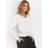 imageANRABESS Womens Long Sleeve V Neck Sweaters 2025 Fall Casual Classic Soft Loose Fit Basic Pullover Jumper TopWhite