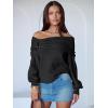 imageANRABESS Womens Off The Shoulder Sweater Long Sleeve Casual Loose 2025 Fall Pullover Sweaters TopsBlack