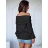 imageANRABESS Womens Off The Shoulder Sweater Long Sleeve Casual Loose 2025 Fall Pullover Sweaters TopsBlack