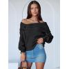 imageANRABESS Womens Off The Shoulder Sweater Long Sleeve Casual Loose 2025 Fall Pullover Sweaters TopsBlack