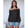 imageANRABESS Womens Off The Shoulder Sweater Long Sleeve Casual Loose 2025 Fall Pullover Sweaters TopsBlack