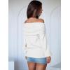 imageANRABESS Womens Off The Shoulder Sweater Long Sleeve Casual Loose 2025 Fall Pullover Sweaters TopsWhite