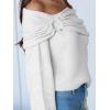 imageANRABESS Womens Off The Shoulder Sweater Long Sleeve Casual Loose 2025 Fall Pullover Sweaters TopsWhite