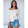 imageANRABESS Womens Off The Shoulder Sweater Long Sleeve Casual Loose 2025 Fall Pullover Sweaters TopsWhite