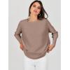imageANRABESS Womens Oversized Batwing Long Sleeve Ribbed Knit Sweaters 2025 Fall OutfitsKhaki
