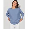 imageANRABESS Womens Oversized Batwing Long Sleeve Ribbed Knit Sweaters 2025 Fall OutfitsSmoky Blue