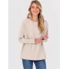 imageANRABESS Womens Oversized Batwing Sleeve Sweaters Crewneck Casual Fall Knit Loose Pullover Tops 2025 Work Winter OutfitsAlmond