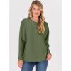imageANRABESS Womens Oversized Batwing Sleeve Sweaters Crewneck Casual Fall Knit Loose Pullover Tops 2025 Work Winter OutfitsArmy Green