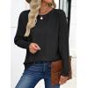 imageANRABESS Womens Oversized Batwing Sleeve Sweaters Crewneck Casual Fall Knit Loose Pullover Tops 2025 Work Winter OutfitsBlack