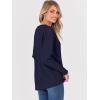imageANRABESS Womens Oversized Batwing Sleeve Sweaters Crewneck Casual Fall Knit Loose Pullover Tops 2025 Work Winter OutfitsNavy Blue
