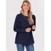 imageANRABESS Womens Oversized Batwing Sleeve Sweaters Crewneck Casual Fall Knit Loose Pullover Tops 2025 Work Winter OutfitsNavy Blue