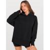 imageANRABESS Womens Oversized Hoodies Long Sleeve Fleece Side Slit Hooded Sweatshirts Pullover 2025 Fall Outfits Y2K ClothesBlack