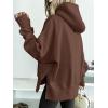 imageANRABESS Womens Oversized Hoodies Long Sleeve Fleece Side Slit Hooded Sweatshirts Pullover 2025 Fall Outfits Y2K ClothesCoffee