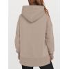 imageANRABESS Womens Oversized Hoodies Long Sleeve Fleece Side Slit Hooded Sweatshirts Pullover 2025 Fall Outfits Y2K ClothesCoffee Grey