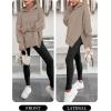 imageANRABESS Womens Oversized Hoodies Long Sleeve Fleece Side Slit Hooded Sweatshirts Pullover 2025 Fall Outfits Y2K ClothesCoffee Grey