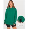 imageANRABESS Womens Oversized Hoodies Long Sleeve Fleece Side Slit Hooded Sweatshirts Pullover 2025 Fall Outfits Y2K ClothesGreen