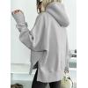 imageANRABESS Womens Oversized Hoodies Long Sleeve Fleece Side Slit Hooded Sweatshirts Pullover 2025 Fall Outfits Y2K ClothesLight Grey