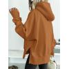 imageANRABESS Womens Oversized Hoodies Long Sleeve Fleece Side Slit Hooded Sweatshirts Pullover 2025 Fall Outfits Y2K ClothesLight Nutmeg