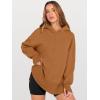 imageANRABESS Womens Oversized Hoodies Long Sleeve Fleece Side Slit Hooded Sweatshirts Pullover 2025 Fall Outfits Y2K ClothesLight Nutmeg