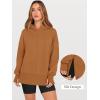 imageANRABESS Womens Oversized Hoodies Long Sleeve Fleece Side Slit Hooded Sweatshirts Pullover 2025 Fall Outfits Y2K ClothesLight Nutmeg