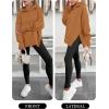 imageANRABESS Womens Oversized Hoodies Long Sleeve Fleece Side Slit Hooded Sweatshirts Pullover 2025 Fall Outfits Y2K ClothesLight Nutmeg