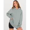 imageANRABESS Womens Oversized Hoodies Long Sleeve Fleece Side Slit Hooded Sweatshirts Pullover 2025 Fall Outfits Y2K ClothesSage Green