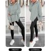 imageANRABESS Womens Oversized Hoodies Long Sleeve Fleece Side Slit Hooded Sweatshirts Pullover 2025 Fall Outfits Y2K ClothesSage Green