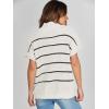 imageANRABESS Womens Oversized Short Batwing Sleeve Sweater Mock Neck Casual 2025 Summer Fall Knit Sleeveless Pullover Vest TopsWhite Black Stripe