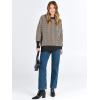 imageANRABESS Womens Oversized Sweaters Fall 2025 Fashion Crewneck Batwing Long Sleeve Side Slit Knit Pullover Sweater TopsWave Brown