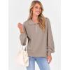 imageANRABESS Womens Oversized Sweatshirts Quarter Zip Long Sleeve Comfy Casual Pullover Tops 2025 Fall Trendy Y2K ClothesKhaki