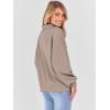 imageANRABESS Womens Oversized Sweatshirts Quarter Zip Long Sleeve Comfy Casual Pullover Tops 2025 Fall Trendy Y2K ClothesKhaki