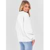 imageANRABESS Womens Oversized Sweatshirts Quarter Zip Long Sleeve Comfy Casual Pullover Tops 2025 Fall Trendy Y2K ClothesWhite
