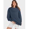 imageANRABESS Womens Oversized Sweatshirts Turtleneck Pullover Long Sleeve Hoodies Tops 2025 Fall Fashion Preppy OutfitsDark Navy Blue