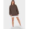 imageANRABESS Womens Oversized Sweatshirts Turtleneck Pullover Long Sleeve Hoodies Tops 2025 Fall Fashion Preppy OutfitsDeep Brown